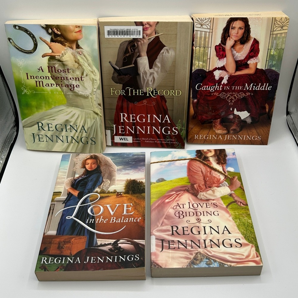 BUNDLE 5 Regina Jennings Historical Fiction Christian Romance Paperback Novels